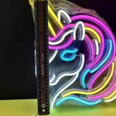 Unicorn LED Neon Light USB Cable Kids Adults Rainbow
