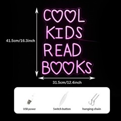 Neon Sign Dimmable USB Powered Cool Kids Neon Light for Wall Decor Pink Led R…