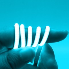 Super Slim 3mm Width COB Tape Lights Ice Blue Color 12V LED Light Strip 480LED/m