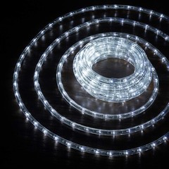 Cool White Rope Light 10′ 25 50 100 150ft, Connectable Indoor Outdoor Waterproof