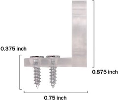 Durable LED Rope Light Clips Set: 50 PVC Clips & 100 Screws for Easy Mounting