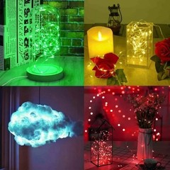 20/50/100 Battery Operated Copper Wire LED Fairy String Lights Christmas Wedding