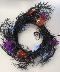 6 Ft 45 LED Halloween Willow Vine Twig Garland Decorations [8 Modes & Timer]