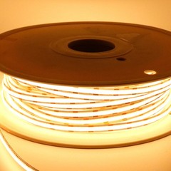 12V 24V COB CCT 2700K-6500K LED Strip 5M 600Leds/m Dimmable Flexible Tape Light