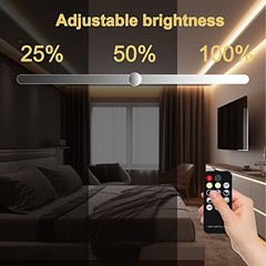 COB LED Strip Light 3000K Warm White 2400 LEDs Dimable RF Remote UL Power Supply