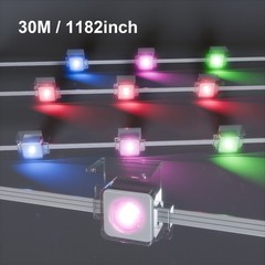 TJOY 100ft Permanent Outdoor Lights IP67 Smart RGB+IC Eaves LED Lights with App