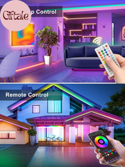 100Ft LED Neon Rope Lights with App and Remote Control, IP65 Waterproof Neon Str