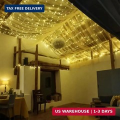 Battery Operated LED String Lights 33FT 80 LEDs Waterproof Warm White Decor