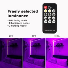 50 Foot Black Light Strips & Remote 900 Leds Dimmable Flexible Blackights Strip