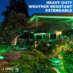 Green LED Rope Lights 10′ 25 50 100 150ft, Indoor Outdoor Waterproof Christmas