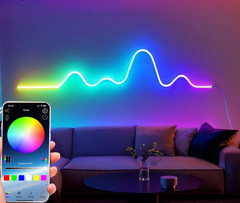 Smart LED Strip Lights, Neon Rope Light with App/Remote Control, Color Changing