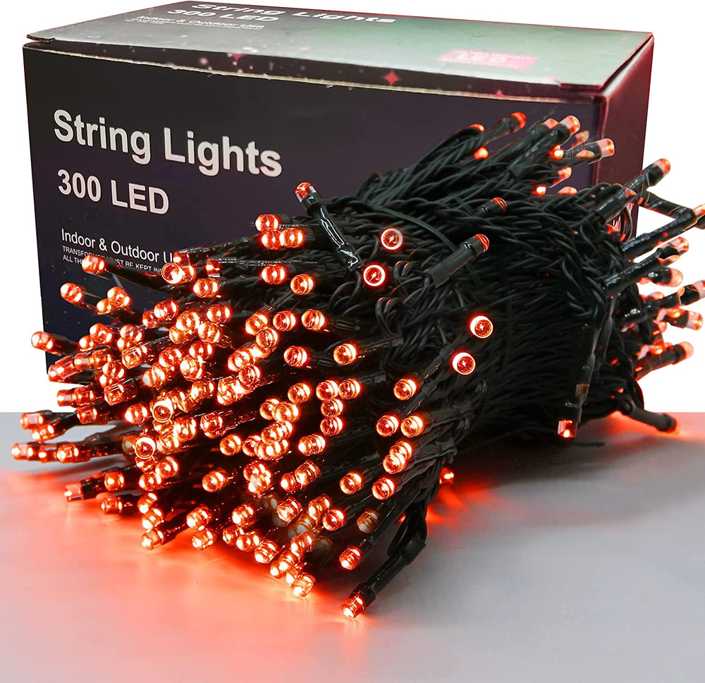 300 LED Halloween Lights, 98.5FT Halloween String Lights with 8 Lighting Modes,