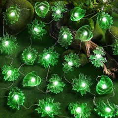 Enchanted Forest Fairy Lights – Leaf Vine Garland Indoor String Lights with USB