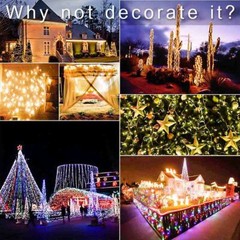 Color LEDs Solar Operated Mini Copper Wire String Fairy Lights Xmas Party Decora