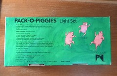 Vintage 1989 Primal Lite Pack-O-Piggies Pig 14’ String Lights 2 boxes of lights