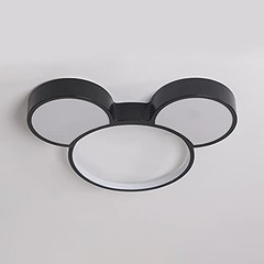 Xindar Modern Led Ceiling Light Acrylic Cartoon Mickey Mouse Flush Mount Light