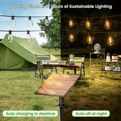 Outdoor String Lights, 50FT Patio Lights with 22 Shatterproof S11 Bulbs (2 Sp…