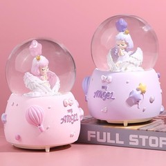 Angel Snow Globe, 80mm Musical with Color Changing LED Lights for Daughter, W…