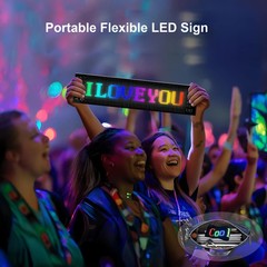 Car LED Sign Bluetooth LED Matrix Pixel Panel Programmable Flexible LED Display