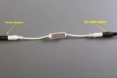 LEDupdates Under Cabinet LED Light controller Switch DC Inline + Remote control