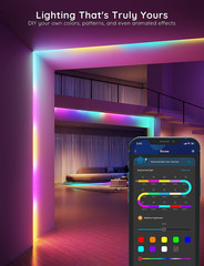 Govee 16.4Ft RGBIC LED Strip Lights, LED Lights for Bedroom, APP Control | DIY M