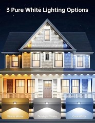 Permanent Outdoor Lights 200ft W/100 LED Smart IC+RGBCW APP + Remote Control NEW