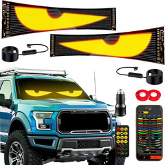 Devil Eyes Light 2PC for Windshield-23.42X4.72In Programmable LED Eyes [Advance