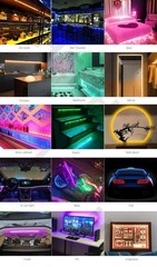 COB LED Strip Thin 4mm DC 12V Flexible LED Tape Lights For Car DIY Home Room Bar