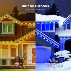 100FT RGB Outdoor Waterproof Smart LED Eaves & Roof Lights