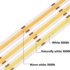 5M COB LED Strip 12V 24V 320LEDs/M High Density Flexible FOB Led Tape Lights DIY