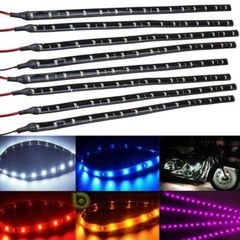 Lot Waterproof 12”/15 DC 12V Motor LED Strip Underbody Light For Car Motorcycle