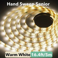 5V 16ft SMD 5050 Super Bright Cool White 300 LED Flexible Light Strip 6000K