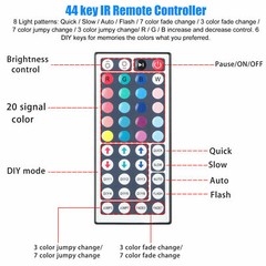 32FT Flexible 3528 RGB LED SMD Strip Light Remote Fairy Lights Room TV Party US
