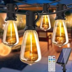 100FT Solar LED String Lights ST38 Waterproof Outdoor Patio Garden Yard Party
