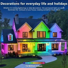 300Ft Outdoor Waterproof LED Strip Lights RGB with Bluetooth App, Remote & Music