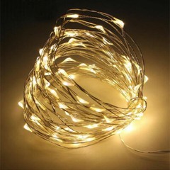 20/50/100 LED Battery Micro Rice Wire Copper Fairy String Lights Party white/rgb