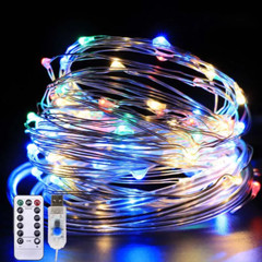 USB Twinkle LED String Fairy Lights 200/300LED Copper Wire Party Decor W/ Remote