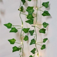Vines with Lights 6.56ft 20 LED Vines with Fairy Light 8 Modes Leaf String Light