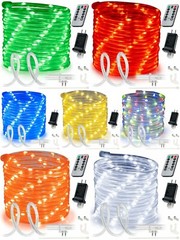 8-Mode LED Rope Light Outdoor Waterproof Lighting 10′ 20′ 25′ 50′ 100′ 150′ ft