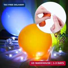 LIHAO 30pcs LED Balloon Lights Mini Round LED Ball Lights, White | Battery Power