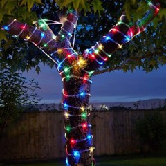 Solar Rope Lights Outdoor Waterproof LED PVC Tube Fairy String Light Garden XMAS