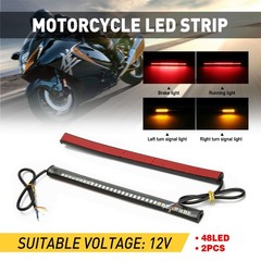 Waterproof 8” 12V Motorcycle LED Strip Underbody Light For Motorcycle ATVs UTVs