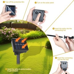 4 Pack Solar Fairy Lights 131Ft 400 LED Outdoor Twinkle Light with 8 Modes, W…