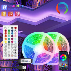 Color RGB 5050 LED Strip Bluetooth Tape Decor for Room LED 10m 15m 20m 30m PC TV