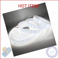 LEDENET 16.4Ft Super Bright Triple Row LED Strip Lights, Daylight White 6000K DC