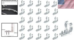 Durable LED Rope Light Clips Set: 50 PVC Clips & 100 Screws for Easy Mounting