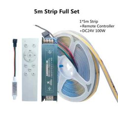 WS2811 COB Running Water Flowing LED Strip Light Race Wireless Remote Controller