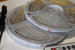 TJOY 100ft Smart LED Light Strip, 5050 RGB Rainbow Glow, Remote Controlled,