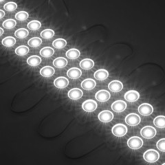 200PCS LED Module 12V DC 6500K White 1W Waterproof Decorative for Letter Signs