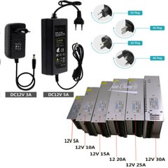 WS2811 12V RGB full color 5050 LED Strip Light +RF controller + LED Power kit